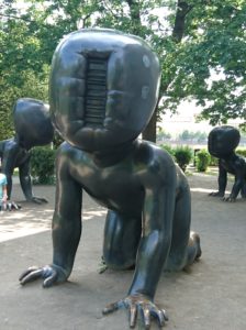 Scultura Giardini Kampa - Praga - ArTravel